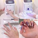 Nails Printer 3D Machine 10s High Speed Color Painting Original Picture Painted Nail Machine, Portable Automatic Nail Art DIY Nail Art Printer,White