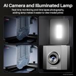 ELEGOO Saturn 4 Ultra 16K Resin 3D Printer, Fast Printing up to 150mm/h, 16K Ultra High Resolution, Automatic Leveling, Smart Mechanical Sensor, AI Camera, Large Printing Size 211.68*118.37*220mm³