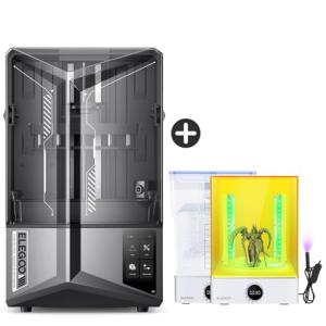 ELEGOO Saturn 4 Ultra 12K MSLA Resin 3D Printer and ELEGOO Mercury XS Bundle Wash and Cure Station