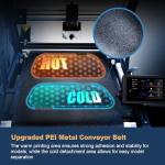 IdeaFormer-3D IR3 V2 Conveyor Belt Printer with Extended Roller, Auto Leveling Metal Belt 3D Printer for Long & Batch Printing CoreXY Structure, Print Size 250×250×∞mm