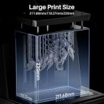 ELEGOO Saturn 4 Ultra 16K Resin 3D Printer, Fast Printing up to 150mm/h, 16K Ultra High Resolution, Automatic Leveling, Smart Mechanical Sensor, AI Camera, Large Printing Size 211.68*118.37*220mm³