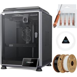 Creality K1C 3D Printer Bundle with Creality K1C Quick-Swap Nozzle Kit, PTFE Teflon Tube 2M and Fast PLA Filament 1.75mm 2Kg