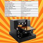 UV Printer A4 UV DTF Printer Machine Higher Resolution UV Printer Machine with Vacuum Platform and Bottle Holder for Phone Case Glass Cups Stickers Wood Acrylic Leather ABS PVC (A4 UV XP600)