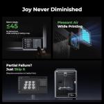 Creality K1C 3D Printer Bundle with Creality Ender Fast PLA Filament 1.75mm Bundle 2kg(Black & White)