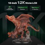 ELEGOO Saturn 4 12K MSLA Resin 3D Printer and ELEGOO Mercury XS Bundle Wash and Cure Station