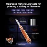 Creality K1C 3D Printer Bundle with K1C 3D Printer Nozzle Kit 0.4mm 0.6mm 0.8mm(4pcs)