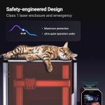 Snapmaker Artisan Premium 3 in 1 3D Printer with Enclosure,Dual Extrusion Printing,with 40W Laser Engraver&200W CNC Carving,Large Printing Size 400x400x400mm with 7" Touchscreen