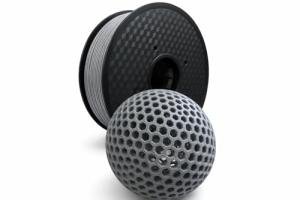 PEBA Filament 1.75mm Full 1kg SpoolHaus Super Bounce | High Rebound Flexible Filament | The Super TPU 78% Energy Return | Bouncy Airless Basketball 3D Printer Filament Lightweight Grey 1kg