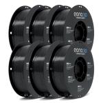 EONO3D PETG 3D Printer Filament 1.75mm Black 1KG*6(13.2lbs), Better Physical Strength and Layer Bonding Performance 3D Printing Filament,Dimensional Accuracy +/- 0.02mm,Fits for Most FDM 3D Printers