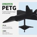 EONO3D PETG 3D Printer Filament 1.75mm Black 1KG*6(13.2lbs), Better Physical Strength and Layer Bonding Performance 3D Printing Filament,Dimensional Accuracy +/- 0.02mm,Fits for Most FDM 3D Printers