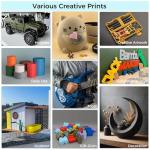 iSANGHU 3D Printer PLA Filament Black+White,30-300mm/s Neatly Wound 3D Printing Filament 2kg (4.4lbs),Pla for Bambu Lab 3D Printer,AMS,AMSLite, Pla Filament 1.75mm Dimensional Accuracy +/- 0.02mm