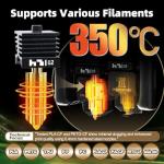 IdeaFormer-3D 2Pcs 0.2mm H2D H2S Hotend for Bambu Lab, Print Head Extruder Hotend Kit Quick Swap Herdened Steel Nozzle for Bambu Labs H2D H2S Combo A1 Mini 3D Printer Parts