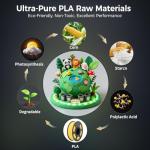 iSANGHU 3D Printer PLA Filament Black+White,30-300mm/s Neatly Wound 3D Printing Filament 2kg (4.4lbs),Pla for Bambu Lab 3D Printer,AMS,AMSLite, Pla Filament 1.75mm Dimensional Accuracy +/- 0.02mm