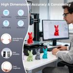 iSANGHU 3D Printer PLA Filament Black+White,30-300mm/s Neatly Wound 3D Printing Filament 2kg (4.4lbs),Pla for Bambu Lab 3D Printer,AMS,AMSLite, Pla Filament 1.75mm Dimensional Accuracy +/- 0.02mm