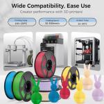 iSANGHU 3D Printer PLA Filament Black+White,30-300mm/s Neatly Wound 3D Printing Filament 2kg (4.4lbs),Pla for Bambu Lab 3D Printer,AMS,AMSLite, Pla Filament 1.75mm Dimensional Accuracy +/- 0.02mm