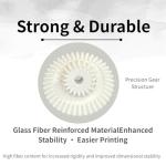 ABS-GF Glass Fiber Reinforced 3D Printer Filament 1.75mm | High Strength, Heat Resistant 90C, Low Warping | Matte Finish | Compatible with FDM 3D Printers