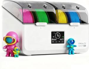 Creality Space Pi X4L Filament Dryer 4 Spool 3D Printer Dry Box with Dual Independent Heating Chambers 45–75°C Drying Timer Built-in Desiccant PLA PETG ABS TPU Nylon Compatible