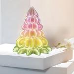 Zi-Rui Iridescent Crystal PETG 1.75mm Filament, Translucent Rainbow Transition with Pink, Yellow, Green Shades, 1KG (2.2lb), High Compatibility