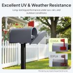 ELEGOO ASA Filament 1.75mm Deep Black & White 2KG, UV & Weather Resistant 3D Printer Filament for Outdoor Functional Parts, High Impact Strength Engineering Grad 1kg Spool (2.2lbs) Fit for FDM Printer