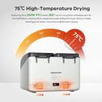 Creality Space Pi X4L Filament Dryer 4 Spool 3D Printer Dry Box with Dual Independent Heating Chambers 45–75°C Drying Timer Built-in Desiccant PLA PETG ABS TPU Nylon Compatible