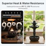 ELEGOO ASA Filament 1.75mm Deep Black & White 2KG, UV & Weather Resistant 3D Printer Filament for Outdoor Functional Parts, High Impact Strength Engineering Grad 1kg Spool (2.2lbs) Fit for FDM Printer