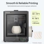 ELEGOO ASA Filament 1.75mm Deep Black & White 2KG, UV & Weather Resistant 3D Printer Filament for Outdoor Functional Parts, High Impact Strength Engineering Grad 1kg Spool (2.2lbs) Fit for FDM Printer