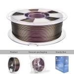 ZIRO 3D Printer Filament, 1.75mm Shiny Super Sparkle PLA with Glitter, Chameleon Series Filament, Twinkling Effect PLA 1kg Spool, Fit Most FDM 3D Printers Pens, Scarlet Gold Luster
