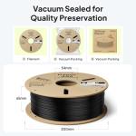 ELEGOO ASA Filament 1.75mm Deep Black & White 2KG, UV & Weather Resistant 3D Printer Filament for Outdoor Functional Parts, High Impact Strength Engineering Grad 1kg Spool (2.2lbs) Fit for FDM Printer