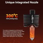 Bamboo Lab X1 Carbon, X1, X1C Hotend Complete Kit for X1 Series 3D Printer, Full Assembly Hardened Steel Hot End with Fan, Thermistor, Ceramic Heater, 0.6mm Nozzle, Extruder Heating Block Replacement