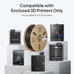 ELEGOO ASA Filament 1.75mm Deep Black & White 2KG, UV & Weather Resistant 3D Printer Filament for Outdoor Functional Parts, High Impact Strength Engineering Grad 1kg Spool (2.2lbs) Fit for FDM Printer