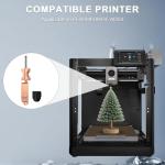 Integrated Nozzle Kit(0.25/0.4/0.6/0.8mm) 4Pack for Flashforge AD5X 3D Printer, Quick-Detachable High Flow Design, Original-Spec Upgraded Accessories, Extra 4PCS Silicone Socks