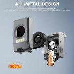 Integrated Nozzle Kit(0.25/0.4/0.6/0.8mm) 4Pack for Flashforge AD5X 3D Printer, Quick-Detachable High Flow Design, Original-Spec Upgraded Accessories, Extra 4PCS Silicone Socks