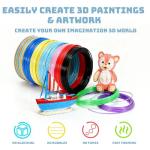 Nizzarra 20 Colors 3D Pen PLA Filament Each Color 32.8 Feet 1.75mm 3D Pen Filament Refills 3D Printing Pen Refills Total 656 Feet Strong Toughness for FDM 3D Printer and 3D Pen