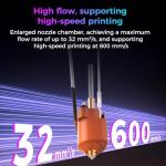 Creality Official K2 SE Ceramic Heating Block Hotend Kit, 300°C High Temperature Resistant and 600mm/s High-Speed Printing Hotend kit, Unicorn Quick Swap Nozzle Kit for Creality K2 SE 3D Printers