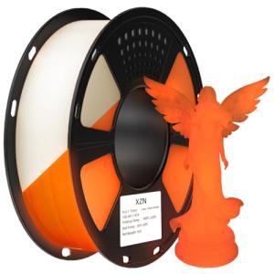 XZN PLA Filament Glow in The Dark, 3D Printer Filament 1.75mm, 1KG Glow PLA Filament Luminous (Glow Orange)