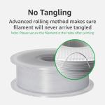 Bambu Lab Genuine Filament, 1.75mm PLA Wire Diameter Accuracy +/- 0.03 mm, RFID Included, No Mess Setup, Tangle-Free, with Genuine Reusable Spool, 1kg Black