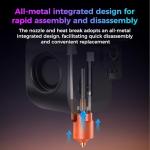 Creality Official K2 SE Ceramic Heating Block Hotend Kit, 300°C High Temperature Resistant and 600mm/s High-Speed Printing Hotend kit, Unicorn Quick Swap Nozzle Kit for Creality K2 SE 3D Printers