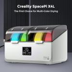 Creality Filament Dryer Box 4 Spools, Space Pi X4L Filament Storage Box, 200W PTC Heats Up to 75°C, Fast Drying Dual Heating Chambers, Moisture-Free Storage, for PLA, PETG, TPU, ABS