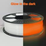 XZN PLA Filament Glow in The Dark, 3D Printer Filament 1.75mm, 1KG Glow PLA Filament Luminous (Glow Orange)