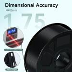 Kingroon PLA 3D Printer Filament, 10 Rolls, Dimensional Accuracy +/- 0.03 mm, 1kg Spool(2.2lbs), 1.75 mm 10KG Ten Colors (Black&White&Grey&Red&Blue&Green&Yellow&Beige&Orange&Wood Color)