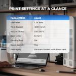 JAYO PA Filament 1.75mm, Nylon PA6+66 3D Printer Filament 1kg, High Strength & Heat Resistant for Load-Bearing and Mechanical Parts, Strong Layer Adhesion, Fit Most FDM Printer