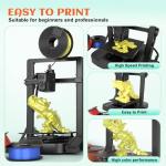 Nizzarra 3KG 3D Printer Filament PETG Filament 1.75mm Strong Toughness 3D Printing Filament Dimensional Accuracy +/- 0.02mm Fit Most FDM Printers, Grey