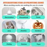 Nizzarra 3KG 3D Printer Filament PETG Filament 1.75mm Strong Toughness 3D Printing Filament Dimensional Accuracy +/- 0.02mm Fit Most FDM Printers, Grey