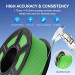 JAYO Matte PLA Filament 1.75mm Bundle, PLA Matte 3D Printer Filament, Dimensional Accuracy +/- 0.02 mm, 10 Pack 1.1kg Spool, 11kg (Black*10)