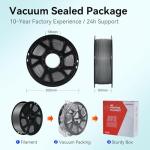 Kingroon PLA 3D Printer Filament, 10 Rolls, Dimensional Accuracy +/- 0.03 mm, 1kg Spool(2.2lbs), 1.75 mm 10KG Ten Colors (Black&White&Grey&Red&Blue&Green&Yellow&Beige&Orange&Wood Color)