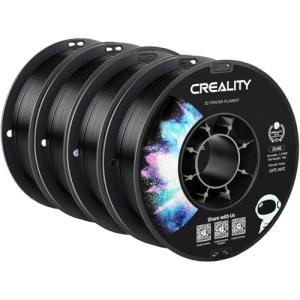 Creality ABS Filament 1.75mm Black 4 kg,3D Printer Filaments, Strong, Durable, Good Heat Resistant, Less Odor, Dimensional Accuracy±0.03mm, Fit Most FDM 3D Printers