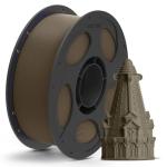 ANYCUBIC Matte PLA Filament 1.75mm, 3D Printing PLA Filament 1.75mm Dimensional Accuracy +/- 0.02mm, 1KG Reusable Spool (2.2 lbs), Brown Chocolate