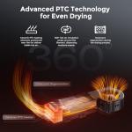 Creality Filament Dryer Box 4 Spools, Space Pi X4L Filament Storage Box, 200W PTC Heats Up to 75°C, Fast Drying Dual Heating Chambers, Moisture-Free Storage, for PLA, PETG, TPU, ABS