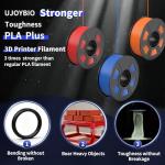 UJOYBIO 3D Printer Filament PLA Plus 1.75mm 10KG, Bundle PLA Filament 1.75mm PRO, PLA+ Filament for Most FDM 3D Printer, Dimensional Accuracy +/- 0.03 mm, 1 kg Spool, 10 Packs