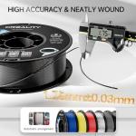 Creality ABS Filament 1.75mm Black 4 kg,3D Printer Filaments, Strong, Durable, Good Heat Resistant, Less Odor, Dimensional Accuracy±0.03mm, Fit Most FDM 3D Printers